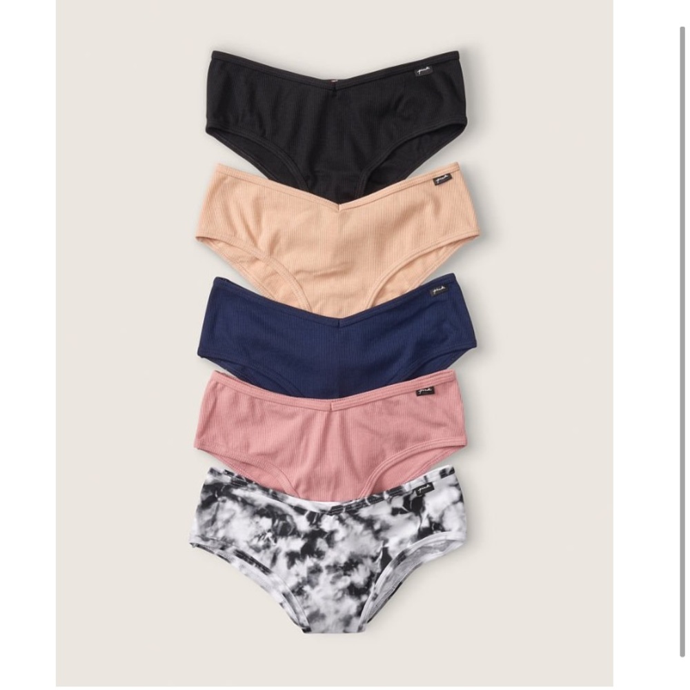 Pink 5-Pack Cotton Cheekster Panties